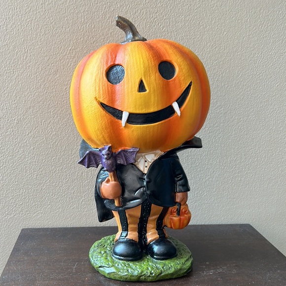 Cute Standing Pumpkin Halloween Decor Tabletop New